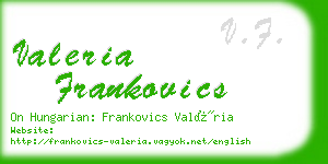 valeria frankovics business card